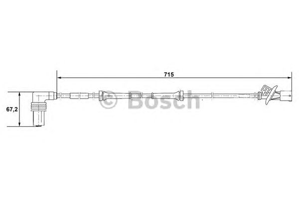 Датчик вращения колеса BOSCH 0 265 001 339