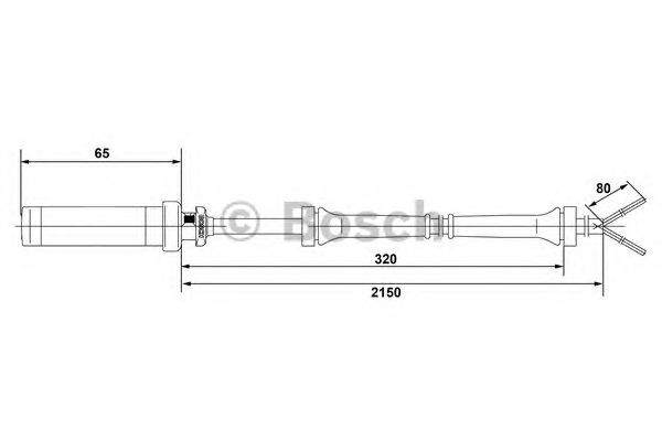 Датчик вращения колеса BOSCH 0 265 004 009