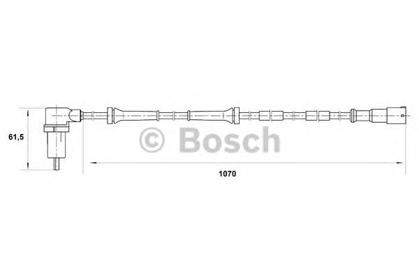 Датчик вращения колеса BOSCH 0 265 006 139