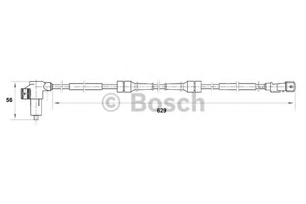 Датчик вращения колеса BOSCH 0 265 006 201