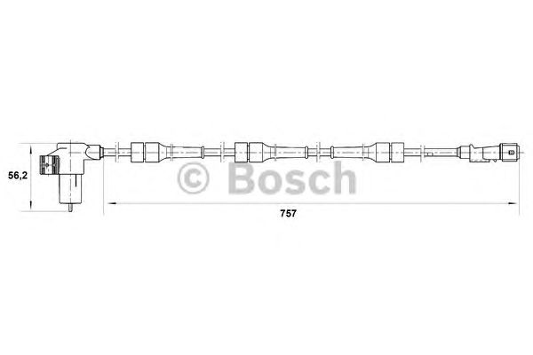 Датчик вращения колеса BOSCH 0 265 006 202