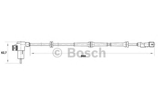 Датчик вращения колеса BOSCH 0 265 006 209