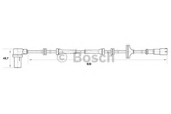 Датчик вращения колеса BOSCH 0 265 006 258