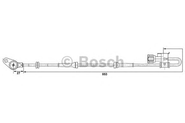 Датчик вращения колеса BOSCH 0 265 006 378