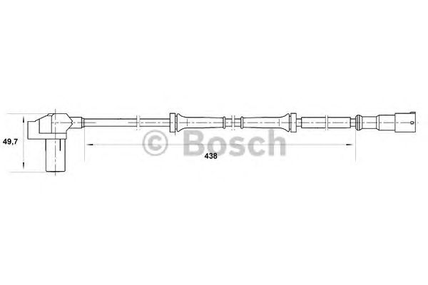 Датчик вращения колеса BOSCH 0 265 006 383