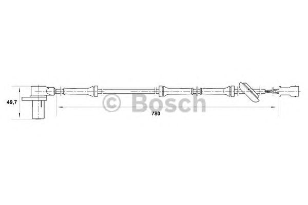 Датчик вращения колеса BOSCH 0 265 006 569