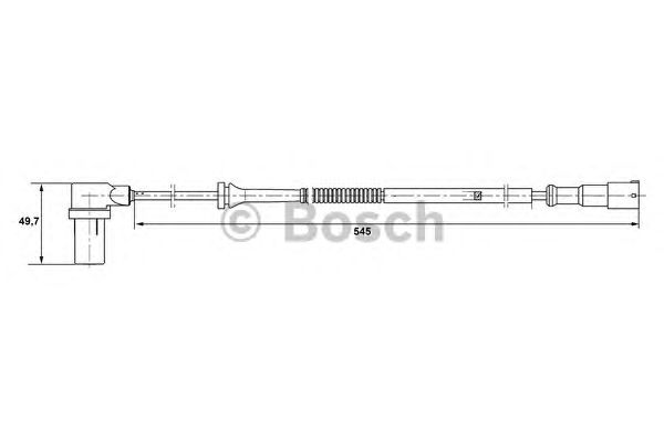 Датчик вращения колеса BOSCH 0 265 006 593
