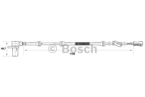 Датчик вращения колеса BOSCH 0 265 006 681