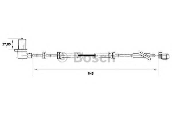 Датчик вращения колеса BOSCH 0 265 006 702