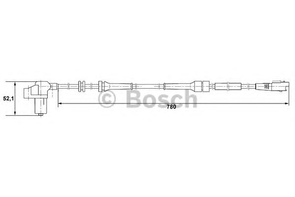 Датчик вращения колеса BOSCH 0 265 006 730