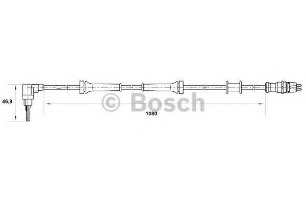 Датчик вращения колеса BOSCH 0 265 007 034