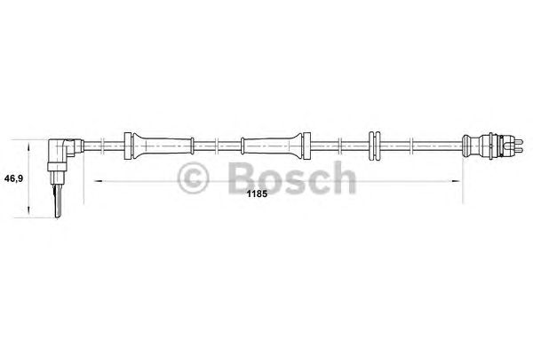 Датчик вращения колеса BOSCH 0 265 007 038
