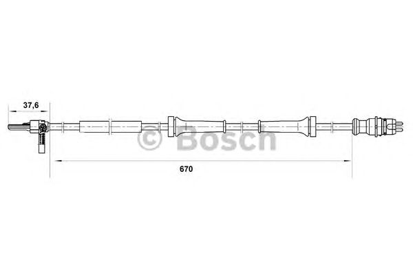 Датчик вращения колеса BOSCH 0 265 007 045