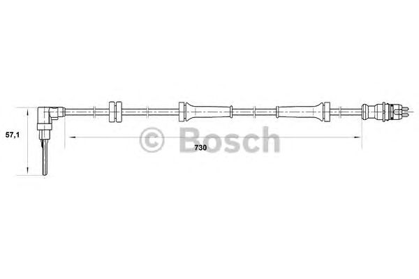 Датчик вращения колеса BOSCH 0 265 007 070