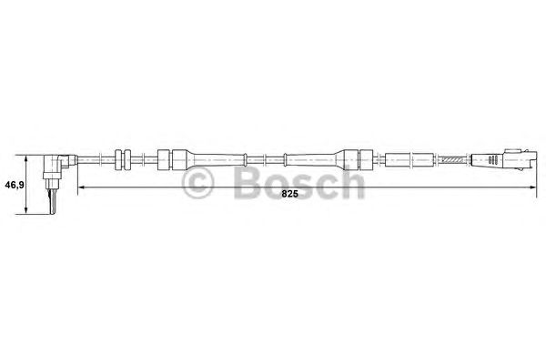 Датчик вращения колеса BOSCH 0 265 007 083