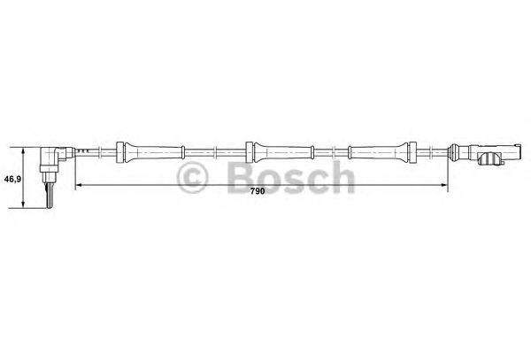 Датчик вращения колеса BOSCH 0 265 007 400