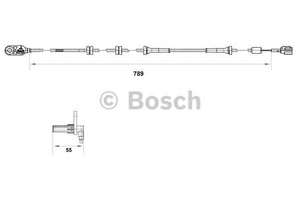 Датчик вращения колеса BOSCH 0 265 007 465