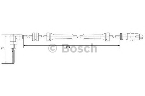 Датчик вращения колеса BOSCH 0 265 007 510