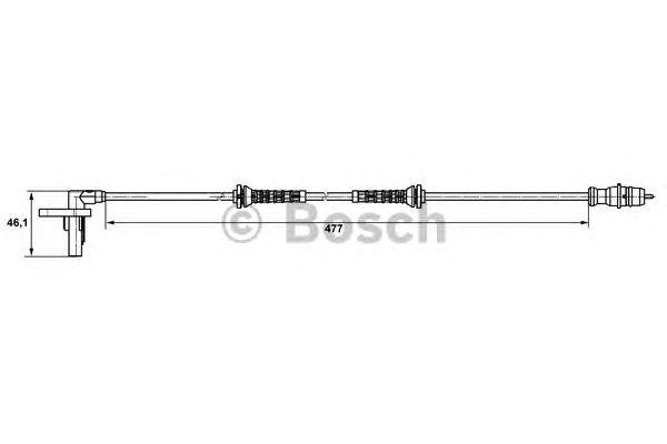 Датчик вращения колеса BOSCH 0 265 007 527
