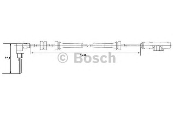 Датчик вращения колеса BOSCH 0 265 007 610