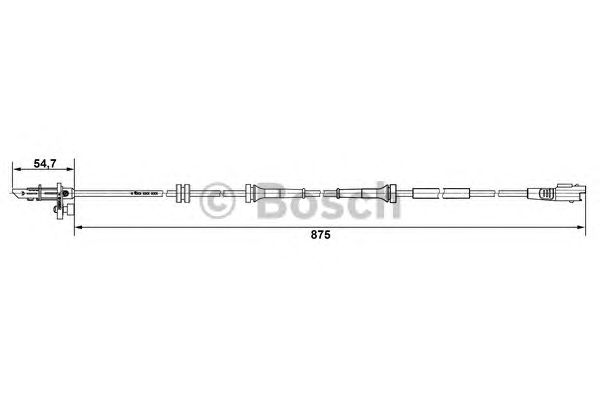 Датчик вращения колеса BOSCH 0 265 007 790