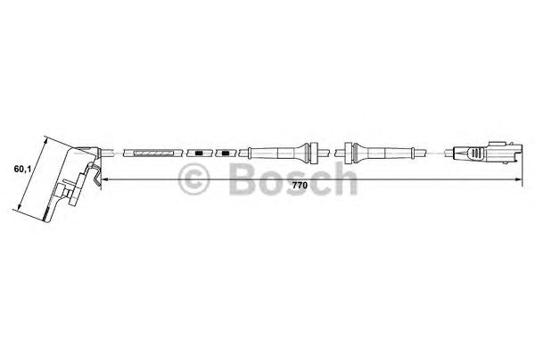Датчик вращения колеса BOSCH 0 265 008 018