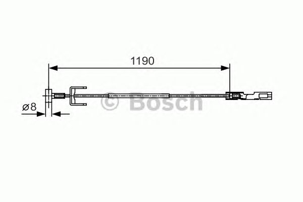 Трос ручника BOSCH 1 987 482 043