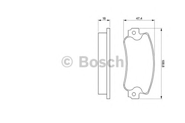 Тормозные колодки BOSCH 0 986 424 098