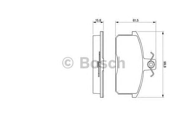 Гальмівні колодки BOSCH 0 986 424 274