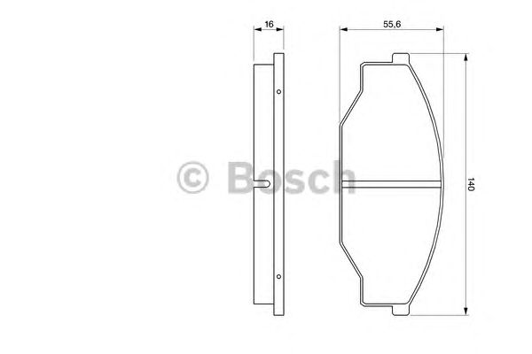 Тормозные колодки BOSCH 0 986 424 382