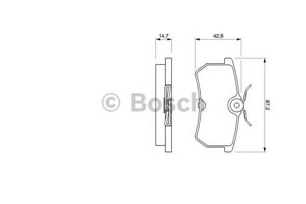 Тормозные колодки BOSCH 0 986 424 472