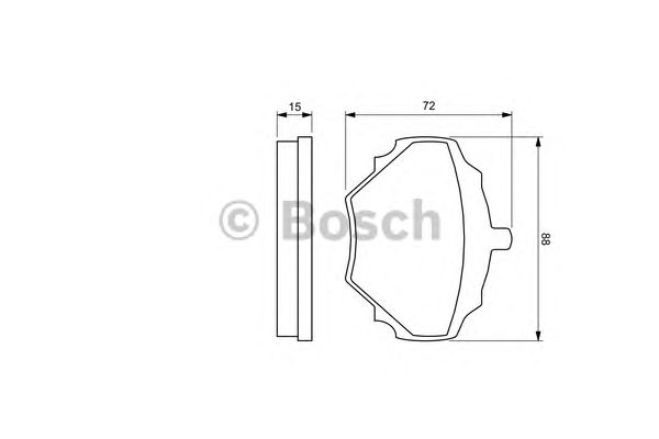 Тормозные колодки BOSCH 0 986 424 563