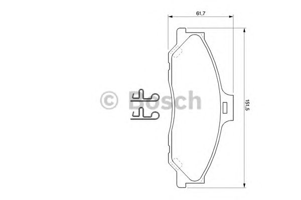 Тормозные колодки BOSCH 0 986 424 720