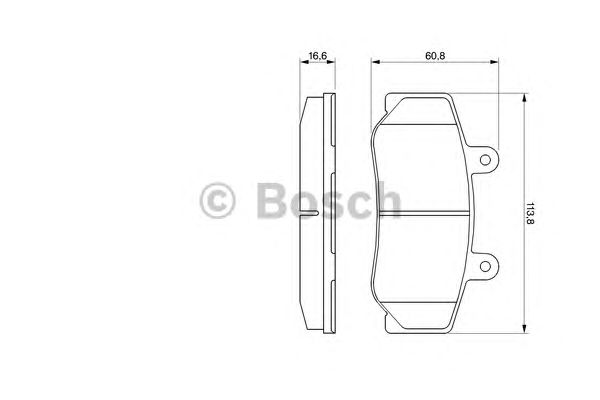 Тормозные колодки BOSCH 0 986 460 961