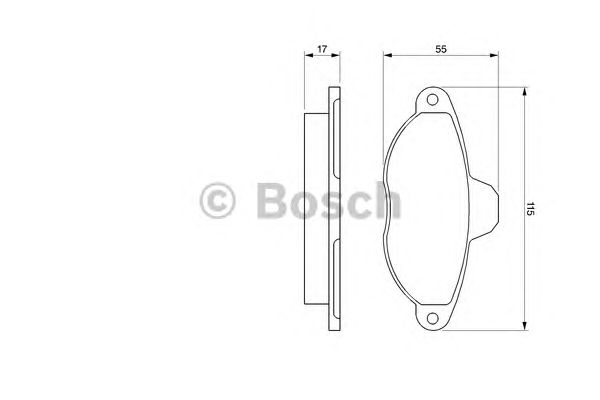 Тормозные колодки BOSCH 0 986 460 968