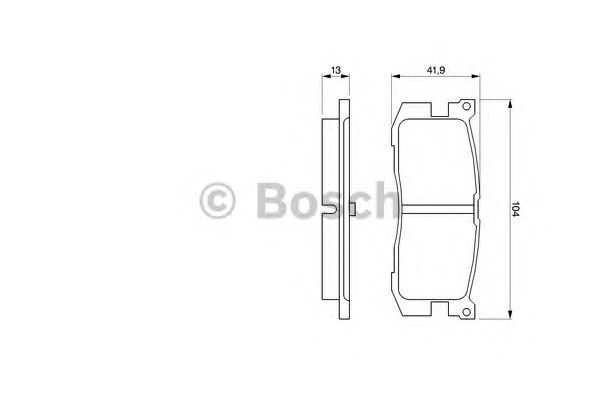 Тормозные колодки BOSCH 0 986 461 138