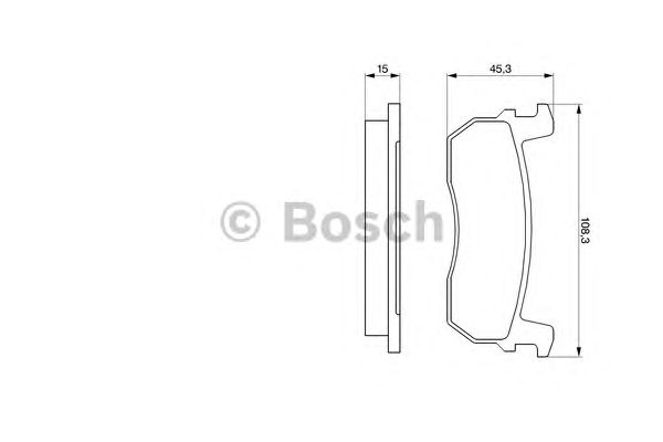 Тормозные колодки BOSCH 0 986 469 570