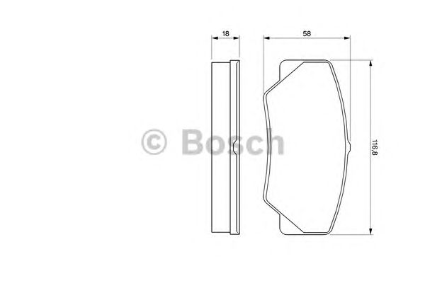 Тормозные колодки BOSCH 0 986 491 410