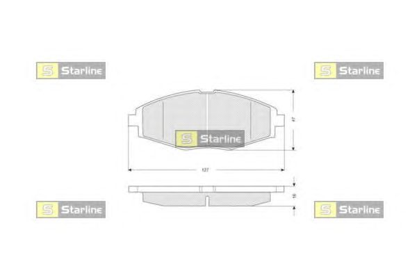 Тормозные колодки STARLINE BD S134
