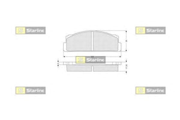 Тормозные колодки STARLINE BD S185