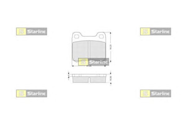 Тормозные колодки STARLINE BD S190