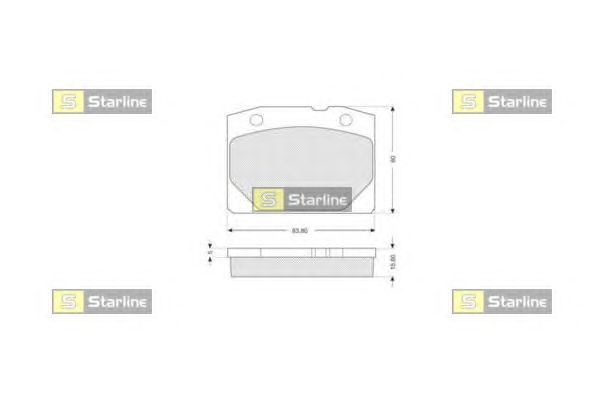 Тормозные колодки STARLINE BD S196