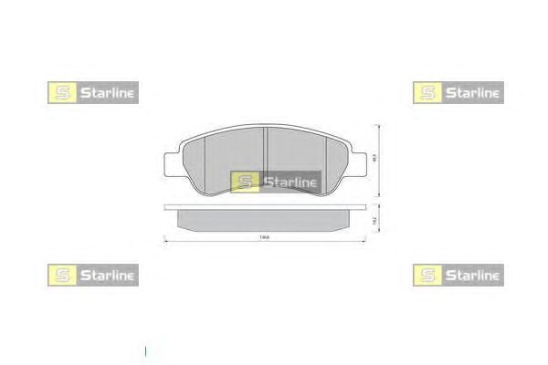 Тормозные колодки STARLINE BD S405