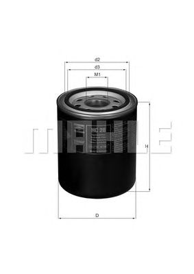 Фильтр системы привода рабочего оборудования KNECHT HC 28