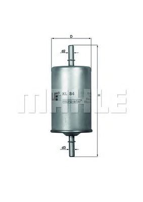 Топливный фильтр KNECHT KL 84