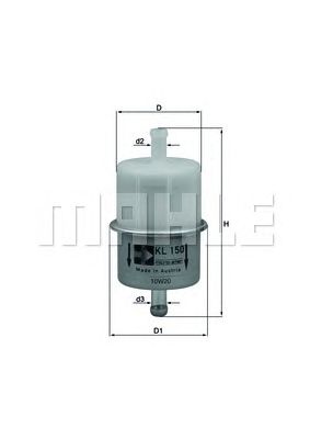 Топливный фильтр KNECHT KL 150