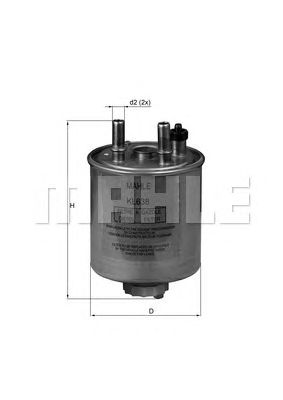Топливный фильтр KNECHT KL 638