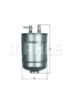 Топливный фильтр KNECHT KL 485/15D