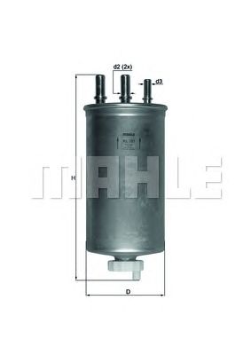 Топливный фильтр KNECHT KL 781
