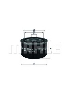 Масляный фильтр KNECHT OC 548